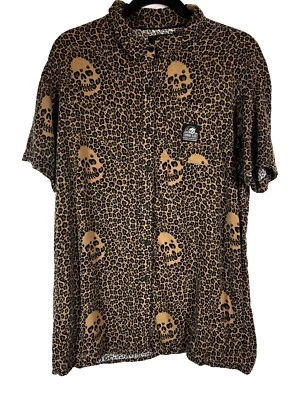 Camisa sin mangas Lurking Class by Sketchy de leopardo con botones - Calaveras L Foto 1 de 4