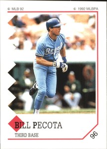 1992 Panini Stickers Baseball Card #96 Bill Pecota