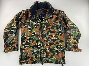 Casual Outfitters Camouflage Quilted Jacket Zipper Pockets  Water Resistant L/12 - Picture 1 of 15