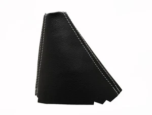 Weiß Faden Echtleder Schaltmanschette Schaltsack Für FORD C-MAX FL 2007-2010 - Picture 1 of 1