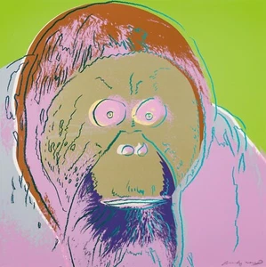 NEW Andy Warhol Endangered Animals Orangutan Wall Art Print Poster or Canvas - Picture 1 of 4