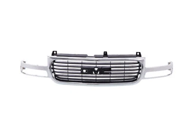 Chrome Grille w/Black Insert For 99-02 GMC Sierra 1500 Pickup Truck 00-06 Yukon - Image 1 of 4