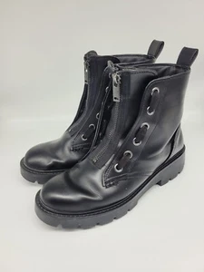 Uggs boots Chukka biker black leather UK size 6 USA 8 EU 39 stunning - Picture 1 of 24