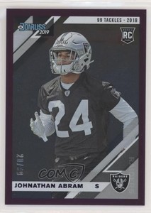 2019 Panini Donruss Rookies Stat Line Season /99 Johnathan Abram #261 Rookie RC