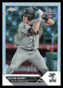 2023 Topps Pro Debut Chrome Jacob Berry  Refractor #'d /99 PDC-58 Hammerheads - Picture 1 of 2