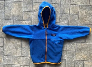 Patagonia Baby 6-12M Micro D Snap-T Jacket Fleece Blue/Orange Sty# 60155 - Picture 1 of 19