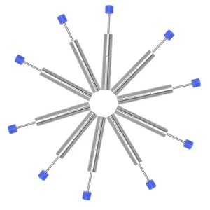  10 Pezzi Ammortizzatore Pattumiera Ricambi Chiusura a Spinta Metallo Coperchio Spazzatura Idraulico per - Foto 1 di 20