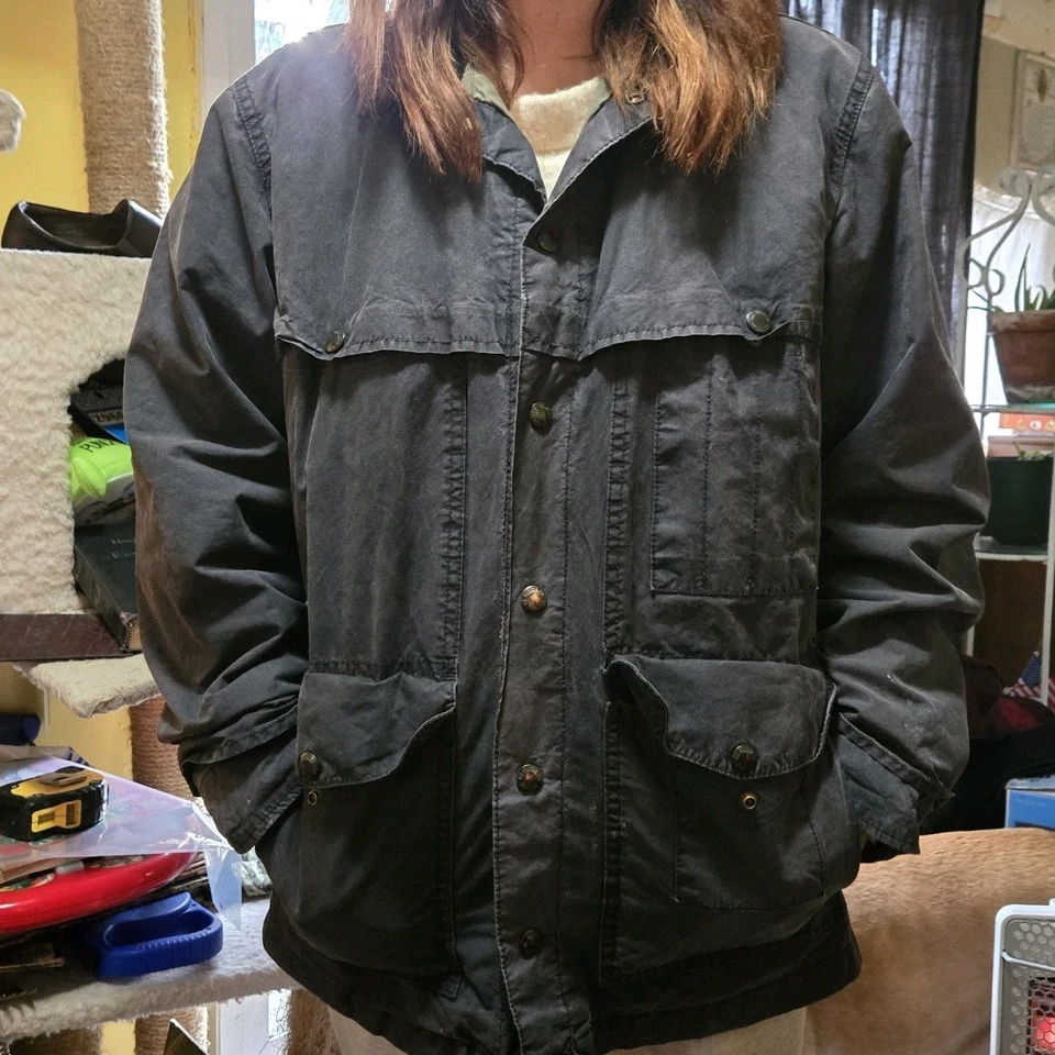 Filson Lightweight Cruiser Jacket, Coat  Med Black Vintage Made In USA  - Image 1 of 4