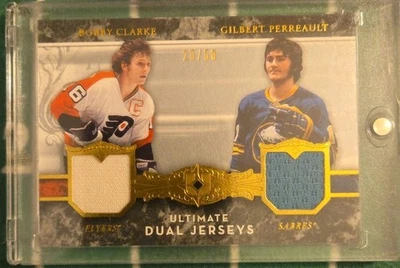 06-07 Ultimate Collection Dual Jerseys Bobby Clarke Gilbert Perreault /50 - Image 1 of 3