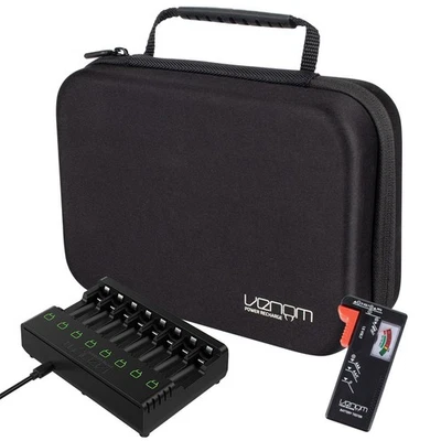 Venom Battery Organiser Storage Case, Battery Tester and 8 Way Battery Charger - Image 1 of 4