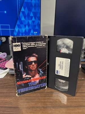 The Terminator VHS Tape 1984 Schwarzenegger Sci-Fi First HBO Video Release Foto 1 de 4
