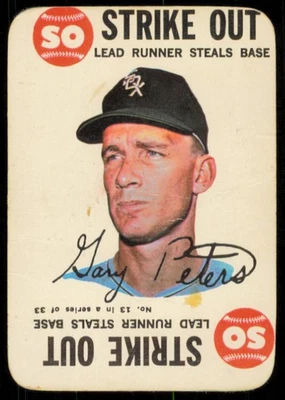 Juego Topps 1968 Gary Peters B #13 en muy buen estado - arrugas Foto 1 de 2