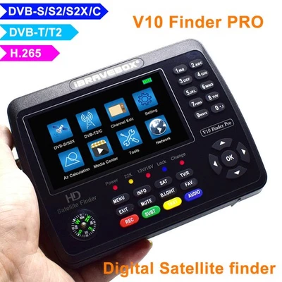 iBRAVEBOX V10 Finder Pro H.265 DVB-S2 DVB-T2 WS-6933 ws-6906 V8 Finder - Image 1 of 4