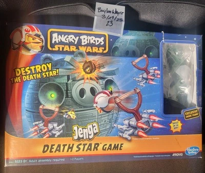Star Wars- Deathstar Battle- Angry Birds- Jenga- Game- Hasbro Gaming- Lot Of 3  - Image 1 of 4