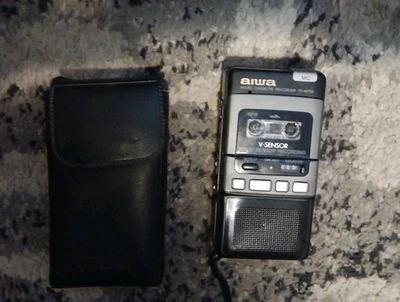 Aiwa Micro Cassette Recorder TP-M700 Voice Sensor With Mic For Parts Not Working - Image 1 of 4