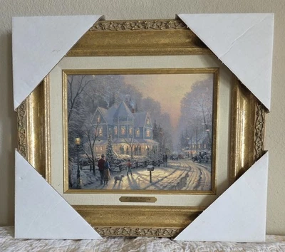 THOMAS KINKADE "A Holiday Gathering" Classics Print Open Ed. #I-2004, 8x10 (V15) - Image 1 of 4
