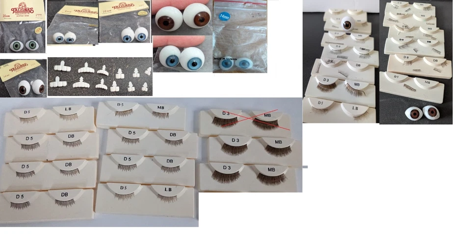 Ojos de muñeca para reparar muñecas - Puppenaugen, Tallina's, Misc, Etc - TÚ ELIGES Foto 1 de 1