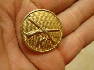 1920's Infantry Screwback Collar Disc Insignia / BEAUTY - Picture 1 of 2