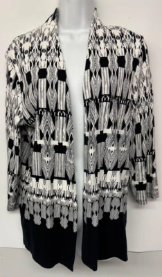 Womens Rafaella Open Front Cardigan/Jacket Size Large 3/4 Sleeves - Image 1 of 3