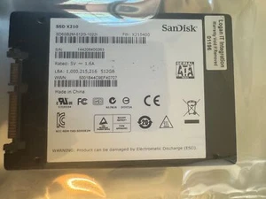 SanDisk SD6SB2M-512G-1022I X210 2.5 512GB SATA SSD Solid State Drive - Picture 1 of 3