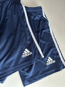 TWO PAIR Adidas Practice Shorts Youth SIZE XS Blue Navy Soccer Basketball - Picture 1 of 4