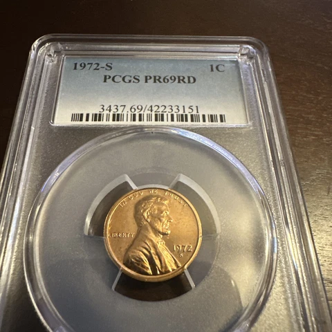 1972 S PCGS PR69RD Proof Red Cover