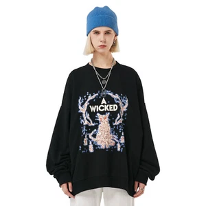 Sudadera Niepce A Wicked Cat Gótica Ropa de Calle Mangas Largas Pullover - Imagen 1 de 26