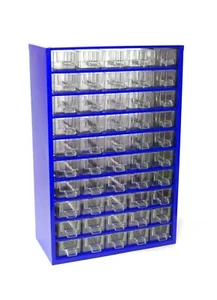 Kleinteilemagazin 6732 aus Metall stapelbar, Sortimentskasten, Schubladenschrank - Bild 1 von 8