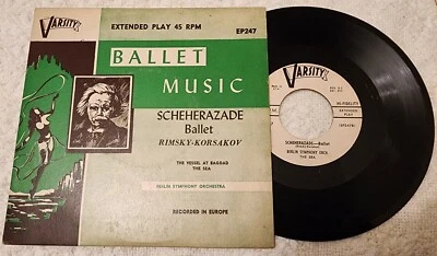 VINTAGE,BALLET MUSIC, SCHEHERAZADE BALLET RIMSKY-KORSAKOV, VINYL 7", EP247/45RPM - Image 1 of 4