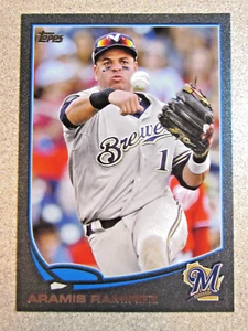 2013 TOPPS SERIES 2 #605 ARAMIS RAMIREZ MILWAUKEE BREWERS BLACK PARALLEL 16/62 - Picture 1 of 2