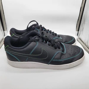 Nike CD5463-006 Court Vision niedriger Overlay-Stich schwarz schwarz Leder Herren Größe 12 - Bild 1 von 5