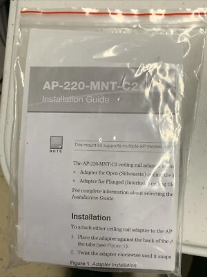 Aruba 220 AP-220-MNT-C2 HP JW045A Interlude Silhouette Ceiling Rail Mount Kit - Image 1 of 2