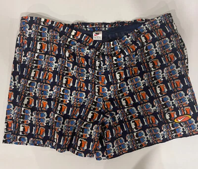 De Colección Nike Geométrico Abstracto Estampado Completo Pantalones Cortos de Natación Traje de Baño Bañador Foto 1 de 4