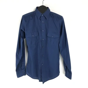 Airwalk Long Sleeve Button Up Shirt Men's Medium Blue Pockets Casual Roll Tabs - Picture 1 of 10