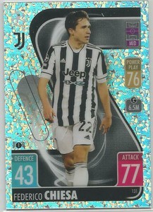 TOPPS CHROME MATCH ATTAX Champions League 2021/22 Federico Chiesa X-FRACTOR