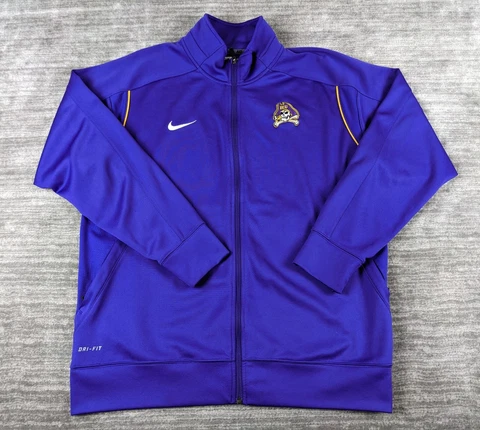 Nike Dri Fit East Carolina Pirates Zip Up Jacket Size Large Cover