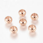 10 X Lager Hole Environment Brass Rose Gold Color Keeping European Beads 8x5.5mm