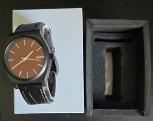 Nixon Time Teller Women's Wristwatch Black Gator, A045 1886 - Picture 1 of 3