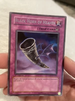 Yu-Gi-Oh! Yugioh Card Black Horn Of Heaven 1st Edition CDIP-EN060  - Image 1 of 4
