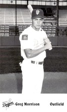 1995 Great Falls Dodgers Team Issue #35 Greg Morrison Alberta Canada Card