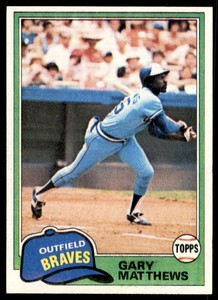 1981 Topps Gary Matthews Atlanta Braves #528