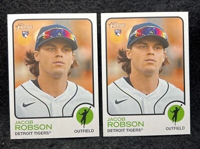 2022 Topps Heritage -  #588 Jacob Robson - RC Rookie + Extra - Image 1 of 2