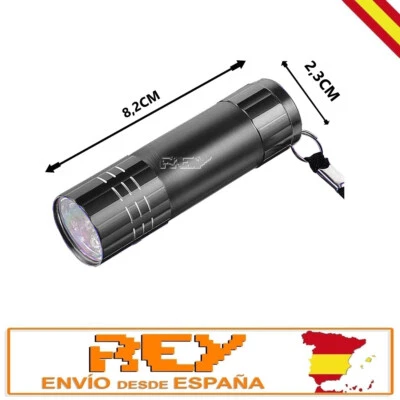 Mini Linterna Llavero LED Aluminio a Pilas Acampada, Mochila... Negro d517 - Imagen 1 de 4