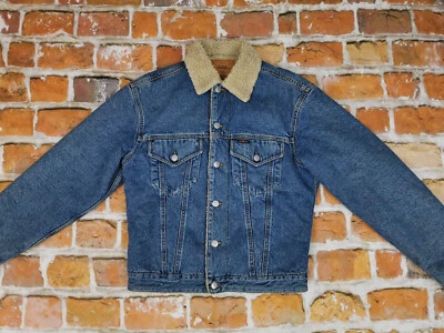 Chevignon Francia Camionero Vaqueros Vintage Invierno Chaqueta Azul Informal Gr - Imagen 1 de 4