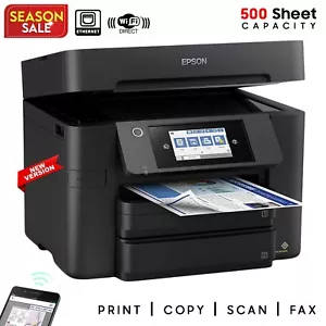 Epson WorkForce Pro A4 Colour Inkjet Multifunction WiFi Printer Copy Scan Fax - Picture 1 of 4