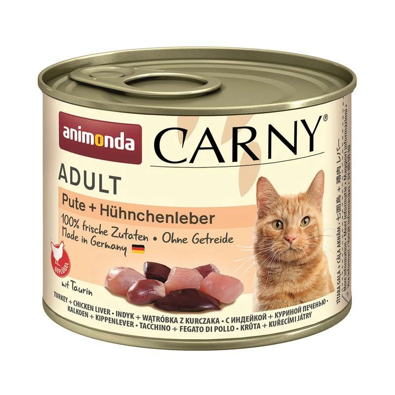 Animonda Carny Adult Pute & Hühnchenleber 6 x 200g