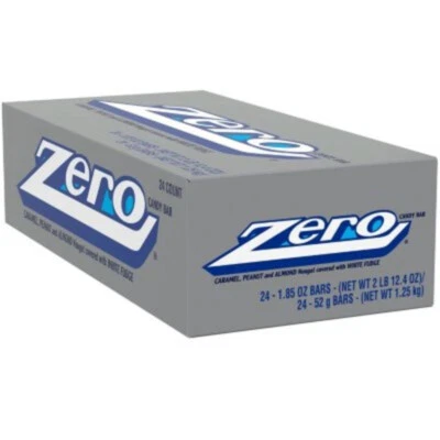 Zero Bar: Caramel Nougat Peanut Covered in White Fudge- 24 Pack Bar None - Image 1 of 2