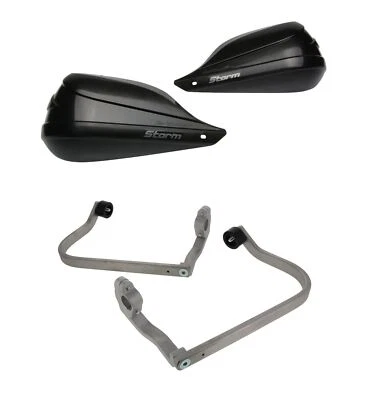 Barkbuster Storm Black Handguard &Fit Kit Kawasaki Z 125 Pro 2016-2018 - Image 1 of 4