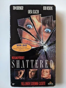 Shattered (VHS Tape) RARE SCREENER VINTAGE Tom Berenger THRILLER ACTION 🔥 - Picture 1 of 6