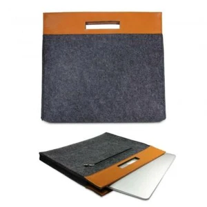 12" Notebooktasche Case Cover Laptoptasche Filz Schutzhülle Tasche Schwarz Braun - Bild 1 von 7